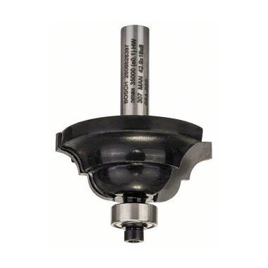 Bosch Kantenformfräser D, 8 mm, R1 6,3 mm, B 15,1 mm, L 17,7 mm, G 60 mm 2608628397