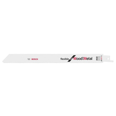 Bosch Säbelsägeblatt S 1122 VF, Flexible for Wood and Metal, 25er-Pack 2608657559