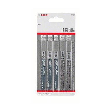 Bosch Stichsägeblatt-Set Wood, 5-teilig, Makita-Schaft 2608667854