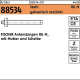 Fischer Ankerstange R 88534 Mutte r/Scheibe RG M8x110 Stahl galv.verz. 10St. FISCHER 885340100080000