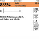 Fischer Ankerstange R 88534 Mutte r/Scheibe RG M12x160 Stah l feuerverz. 10St. FISCHE R 885340200120160