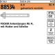 Fischer Ankerstange R 88534 Mutte r/Scheibe RG M8x150 8.8 g alv.verz. 10St. FISCHER 885348100080150