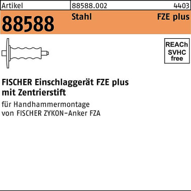 Fischer Einschlaggerät R 88588 FZ E 12 plus Stahl 1 Stück F ISCHER 885880020120000