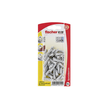 Fischer Dübel S 5 GK SB-Karte 052115