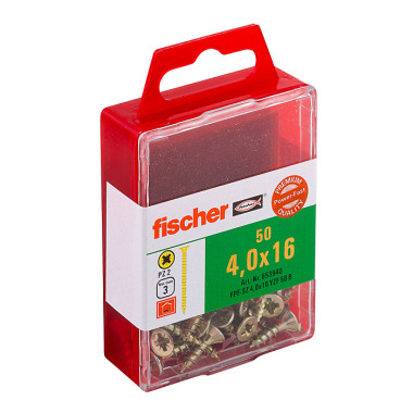 Fischer Power-Fast 4,0x16 Senkkopfschraube gevz VG PZ 653940