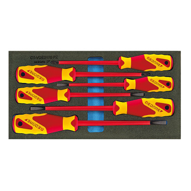 GEDORE VDE-Schraubendreher in Check-Tool-Modul 1500 CT1-VDE 2170 PZ