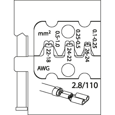 GEDORE Modul-Einsatz für Flachsteckhülsen 2,8 8140-09