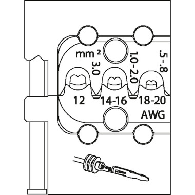 GEDORE Modul-Einsatz für Lamellenkontakt 8140-20