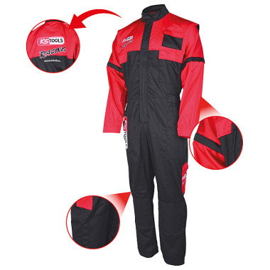 KS Tools Overall, rot/schwarz, L 100392