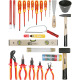 KS Tools Basic Elektriker-Werkzeugkoffer, 30-tlg. in schwarzem Rinderlederkoffer 117.0180