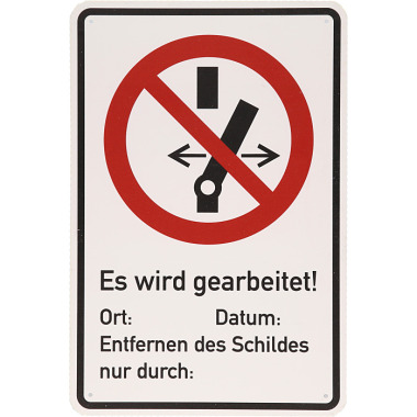 KS Tools Warnschild Geerdet 117.2482