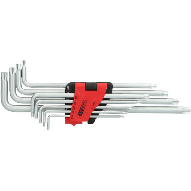 KS Tools TX-Winkelstiftschlüssel-Satz, extra lang 9-tlg. 151.4550