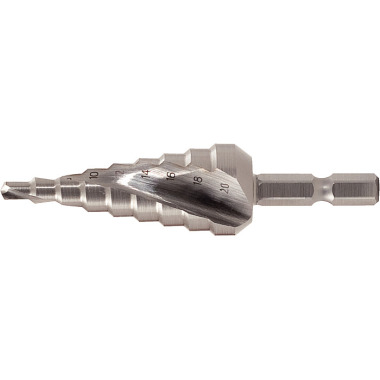 KS Tools 1/4" HSS Stufenbohrer-Bit, Ø 4-12mm 330.2381