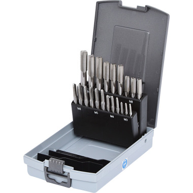 KS Tools HSS Handgewindebohrer-Satz M, 21-tlg. M3-M12, in Kunststoffkassette 336.0641