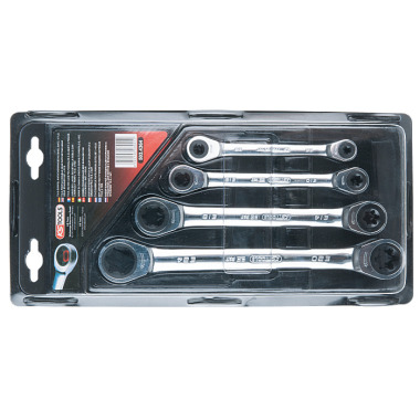 KS Tools GEAR+TXE-Doppelringschlüssel-Satz, 4-tlg. E6xE8-E20xE24 503.4364