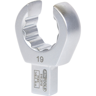 KS Tools 9x12mm Einsteck-Ringschlüssel offen, 19mm 516.2519