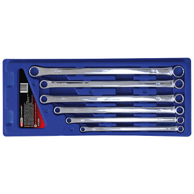 KS Tools CHROME+Doppelringschlüssel-Satz XL, 6-tlg 10x11-22x24mm, CrMo 518.0800