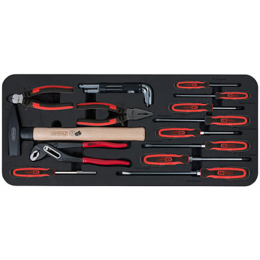 KS Tools BUTLER und TOOLBOX Schraubendreher- Hammer- undZangen-Satz 21-tlg. 713.4021