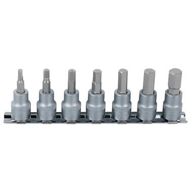 KS Tools 1/4" Bit-Stecknuss-Satz Innen6kant, 7-tlg 2,5-8mm 911.1544