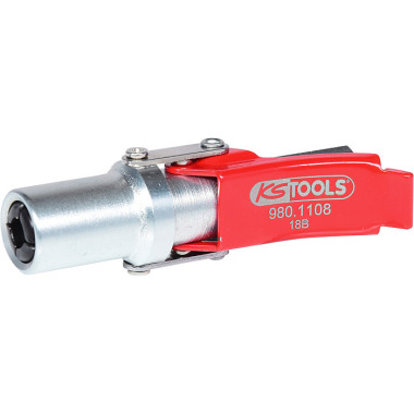 KS Tools Quick-Lock Schnellkupplung für Fettpressen, 1/8"PT 980.1108