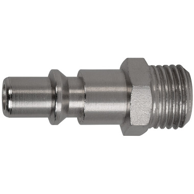 SW-Stahl Druckluft-Stecknippel, 1/4" Außengewinde 25049L