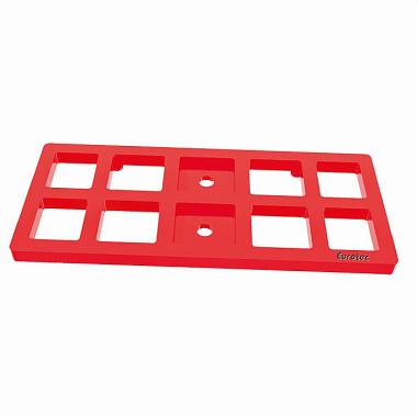 Eurotec Justierklotz L rot (4.000 kg Tragfähigkeit) - 120 x 50 x 2 (L x B x H) 964578