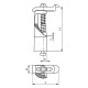 AMF Flachspanner Nr.6493 10 horizontal für Nutentische 70144