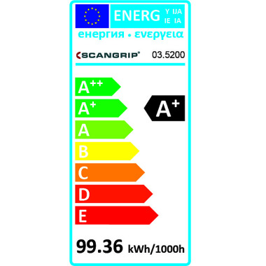 SCANGRIP LINE LIGHT 6: 6 LED lighting units for automotive lifts - with UK plugs 03.5200UK