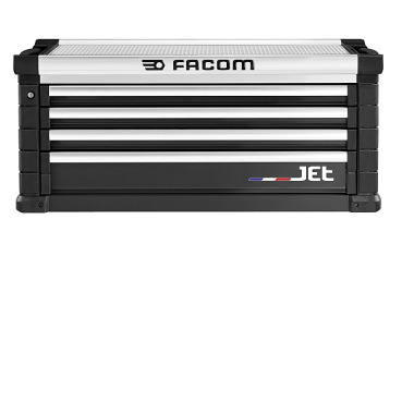 FACOM Werkzeugtruhe JET mit 4 Schubladen, 5 Module pro Schublade, schwarz (RAL 9004) JET.C4NM5A