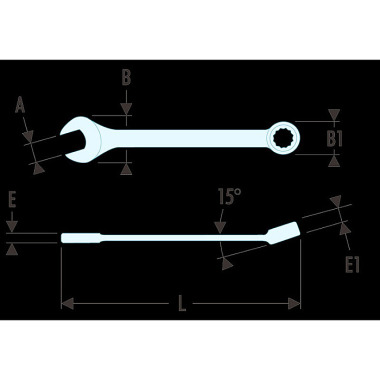 FACOM Ring-Maulschluessel ”39” kurz 1/8 39.1/8H