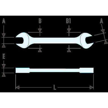 FACOM Maulschluessel ”Serie 44” 1”1/8x1”1/4 44.1P1/8X1P1/4