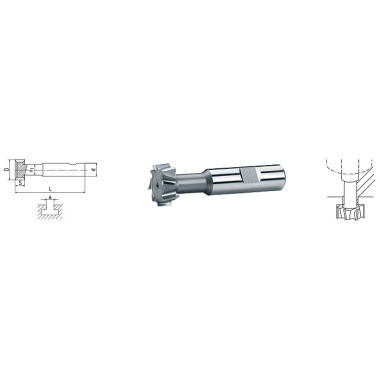 ELMAG HSS Co5 T-Nutenfräser DIN 851 73409