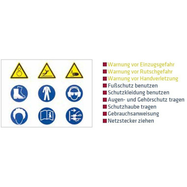 ELMAG Warnschild ’ALU’ 100x75mm 89680