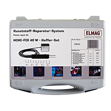 ELMAG Kunststoff-Reparatur-System MINI-FIX 40W - SET im Koffer 59221