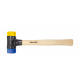 Wiha Schonhammer Safety weich/mittelhart mit Hickory-Holzstiel, Rund-Schlagkopf (26656) 60 mm