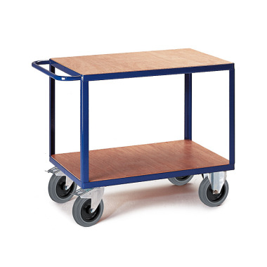 ROLLCART Tischwagen 2 Ladefläche, Ladefläche LxB: 1000x700 mm, Tragkraft: 600 kg 06-7527