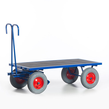 ROLLCART Handpritschenwagen ohne Bordwände, Ladefläche LxB: 1200x800 mm, Tragkraft: 1000 kg 15-05132