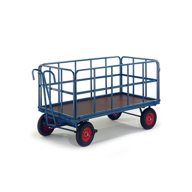 ROLLCART Handpritschenwagen mit Rohrgitterwänden, Ladefläche LxB: 1130x730 mm, Tragkraft: 1000 kg 15-45131