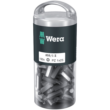 Wera 855/1 Z PZ 1 x 25 mm DIY-Box Pozidriv-Bit 05072443001