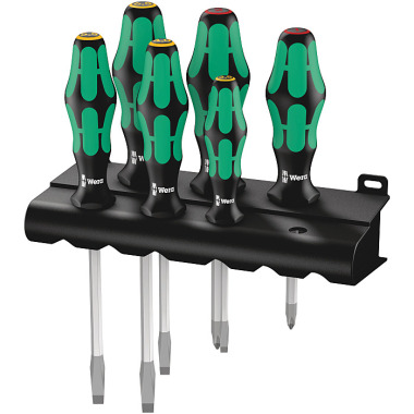 Wera 334 SK/6 Schraubendrehersatz + Rack 05007680001