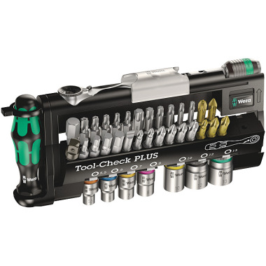 Wera Tool-Check PLUS Bits-Sortiment mit Ratsche + Nüssen 05056490001