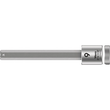 Wera 8740 B HF Hex-Plus 9,0 x 100 mm Zyklop Bit-Nuss mit 3/8"-Antrieb, Haltefunktion 05003042001