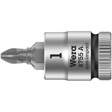 Wera 8755 A PZ 1 x 28 mm Zyklop Bit-Nuss mit 1/4"-Antrieb 05003353001