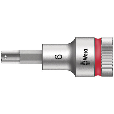 Wera 8740 C HF Hex-Plus 6,0 x 60 mm Zyklop Bit-Nuss mit 1/2"-Antrieb, Haltefunktion 05003822001