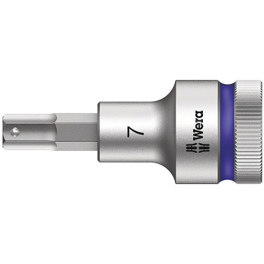 Wera 8740 C HF Hex-Plus 7,0 x 60 mm Zyklop Bit-Nuss mit 1/2"-Antrieb, Haltefunktion 05003823001