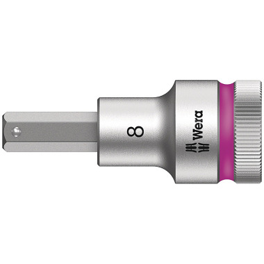 Wera 8740 C HF Hex-Plus 8,0 x 60 mm Zyklop Bit-Nuss mit 1/2"-Antrieb, Haltefunktion 05003824001