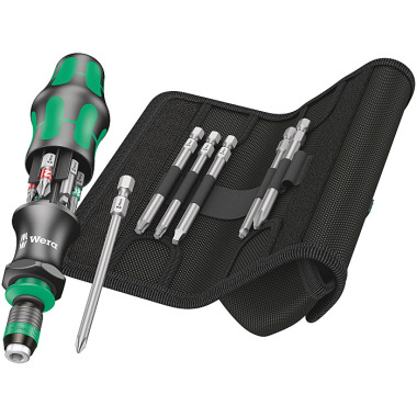 Wera Kraftform Kompakt 20 Tool Finder 3 Kombi-Schrauber mit 6 Bits mit Tasche 05051013001