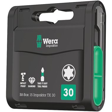 Wera Bit-Box 15 Impaktor TORX 30 TORX-Bits 05057776001