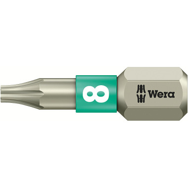 Wera 3867/1 TS TORX 8 x 25 mm TORX-Bits, Edelstahl 05071030001