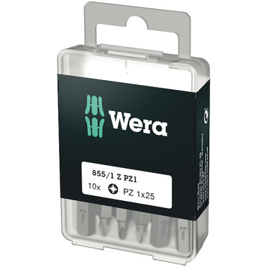 Wera 855/1 Z PZ 1 x 25 mm DIY-Box Pozidriv-Bit 05072403001